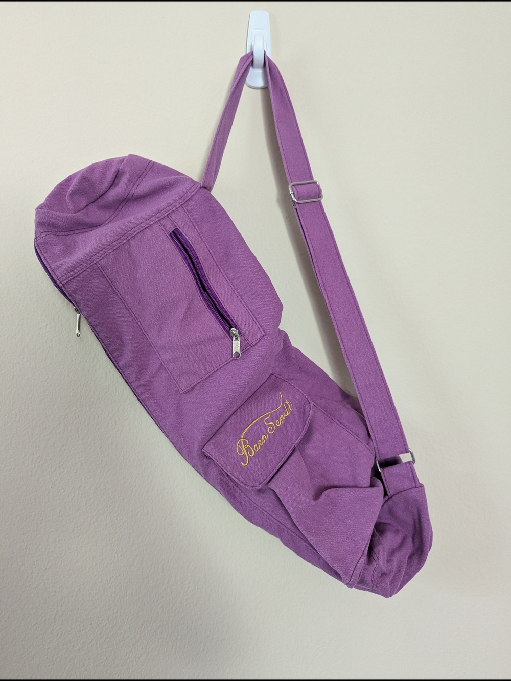 Yoga Mat Crossbody Sling Bag | Purple